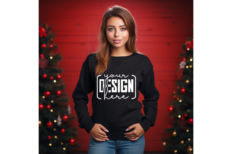 christmas-women-black-sweatshirt-mockups-girls-mockups-digital-down