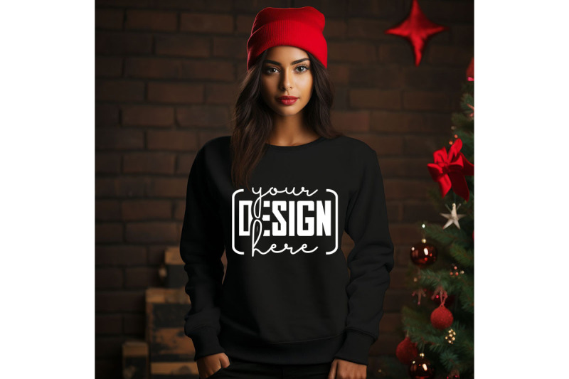 christmas-women-black-sweatshirt-mockups-girls-mockups-digital-down