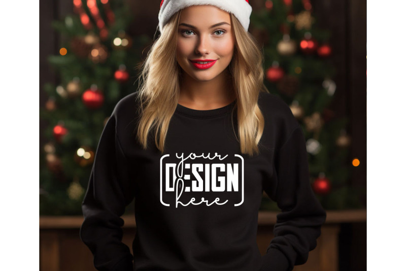 christmas-women-black-sweatshirt-mockups-girls-mockups-digital-down