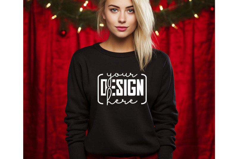 christmas-women-black-sweatshirt-mockups-girls-mockups-digital-down