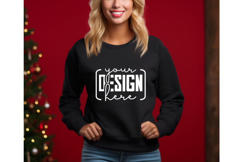 christmas-women-black-sweatshirt-mockups-girls-mockups-digital-down