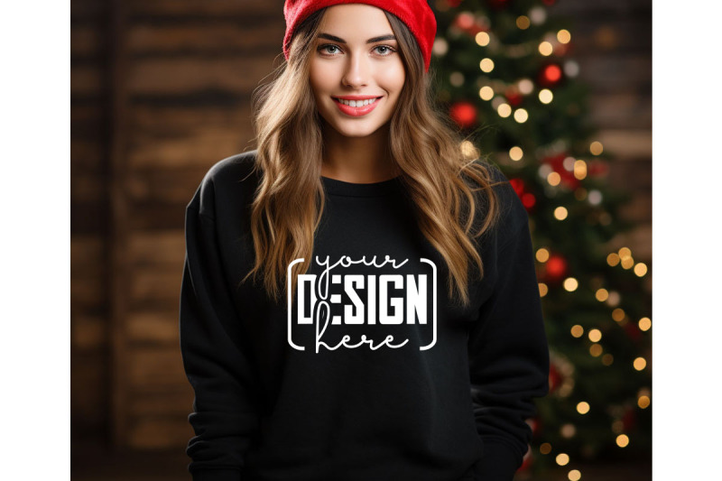 christmas-women-black-sweatshirt-mockups-girls-mockups-digital-down