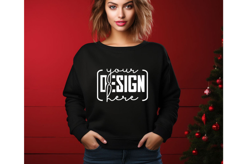 christmas-women-black-sweatshirt-mockups-girls-mockups-digital-down