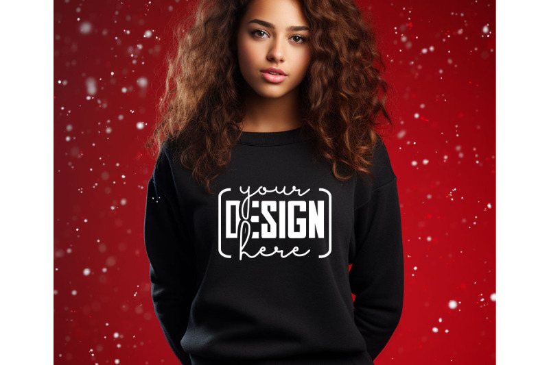 christmas-women-black-sweatshirt-mockups-girls-mockups-digital-down