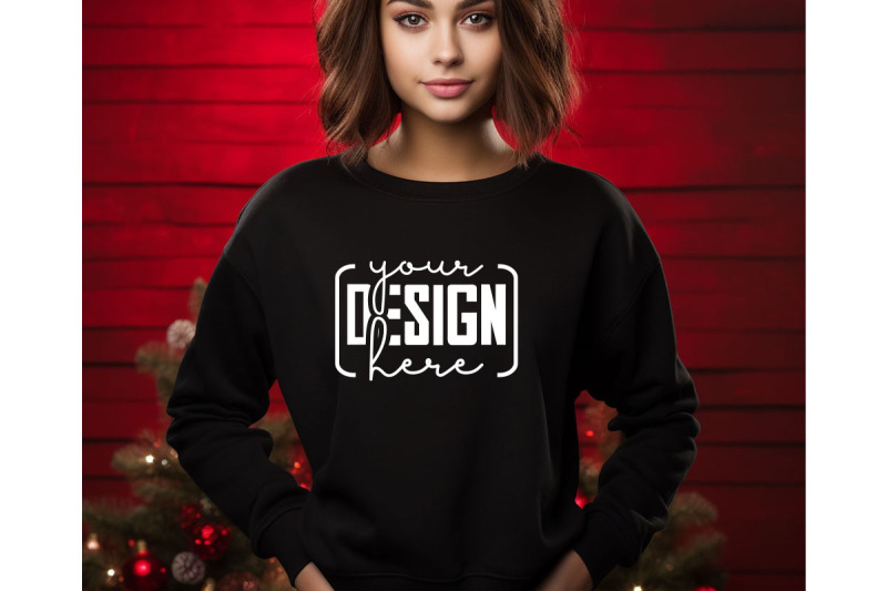 christmas-women-black-sweatshirt-mockups-girls-mockups-digital-down