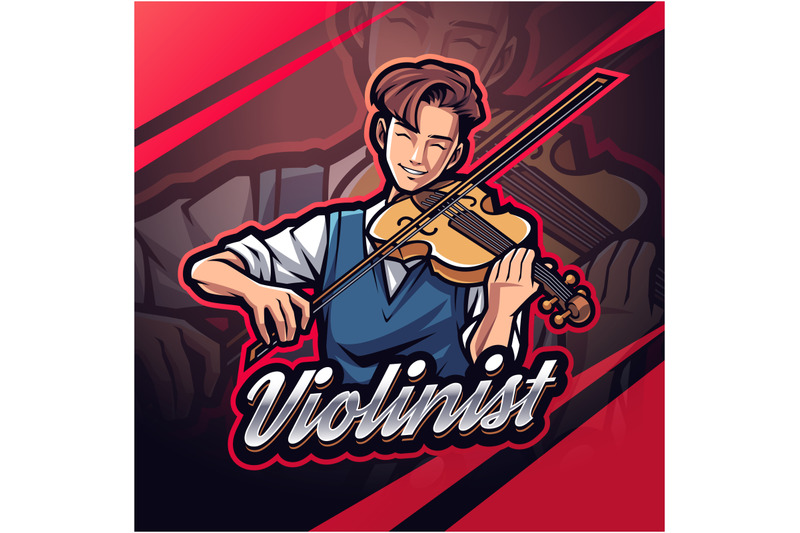violinist-man-esport-mascot-logo-design