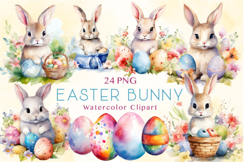 watercolor-cute-easter-bunny-clipart