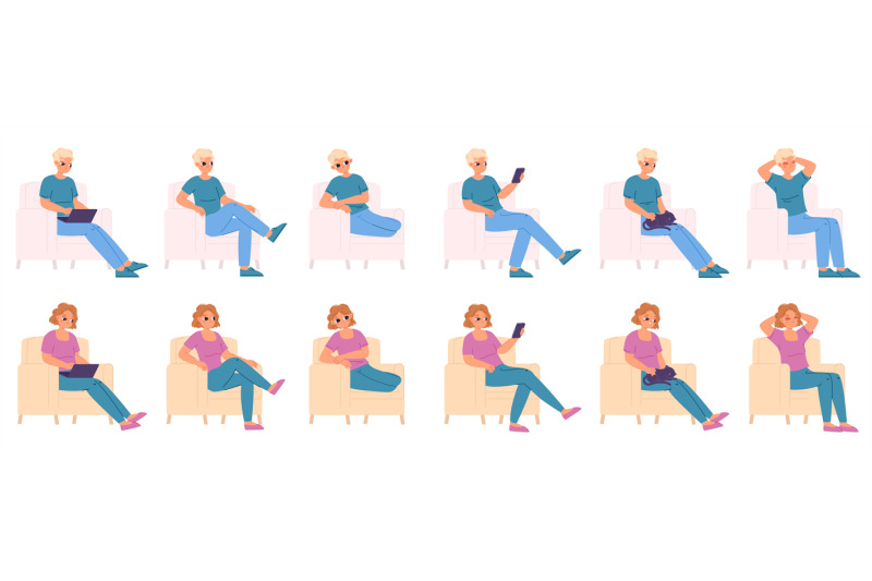 boy-and-girl-sitting-in-chair-various-poses-teenagers-dream-sleep-an