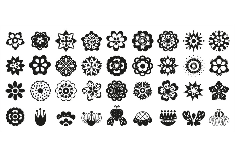 black-flowers-icons-isolated-flower-symbol-daisy-pictogram-beauty-a