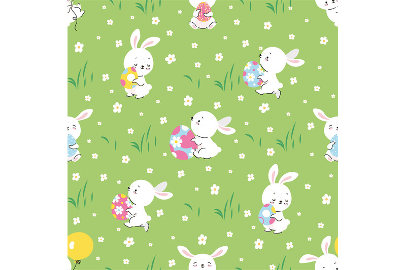 easter-seamless-pattern-cartoon-bunny-and-eggs-decor-spring-bunnies