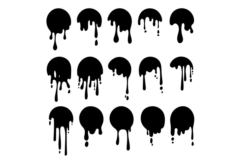 black-round-dripping-ink-melt-drip-circle-logo-oil-messy-stains-liq