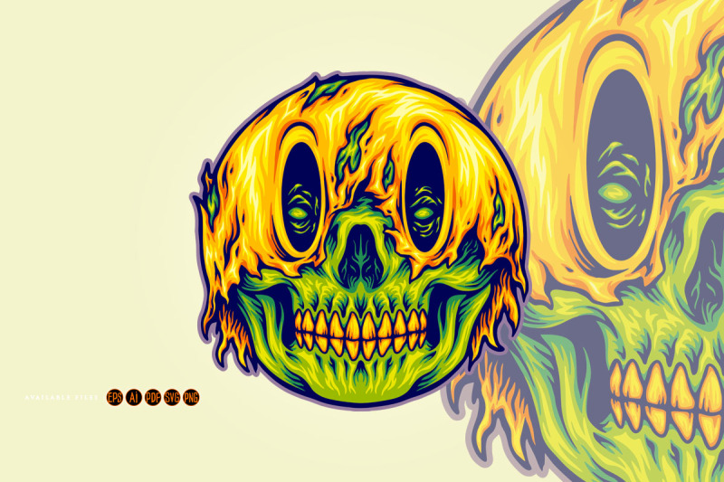 creepy-grins-zombie-skull-emoticons