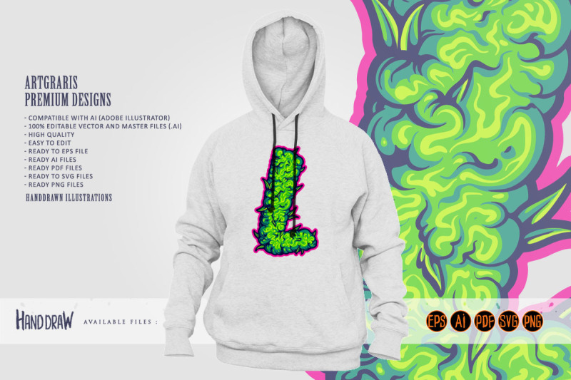 cannabis-leaf-couture-crafting-letter-l-weed-bud