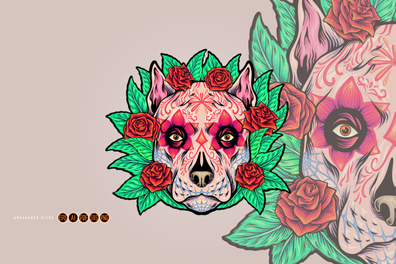 floral-fiesta-dog-head-bloom-muertos