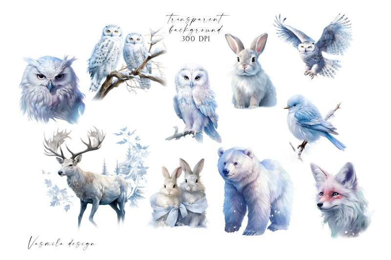 watercolor-forest-animals-winter-wonderland-clipart-png