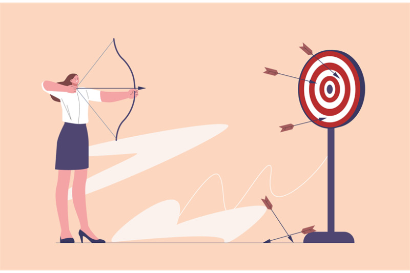 woman-shoot-target-with-arrows-aim-vision-financial-or-job-goals-foc