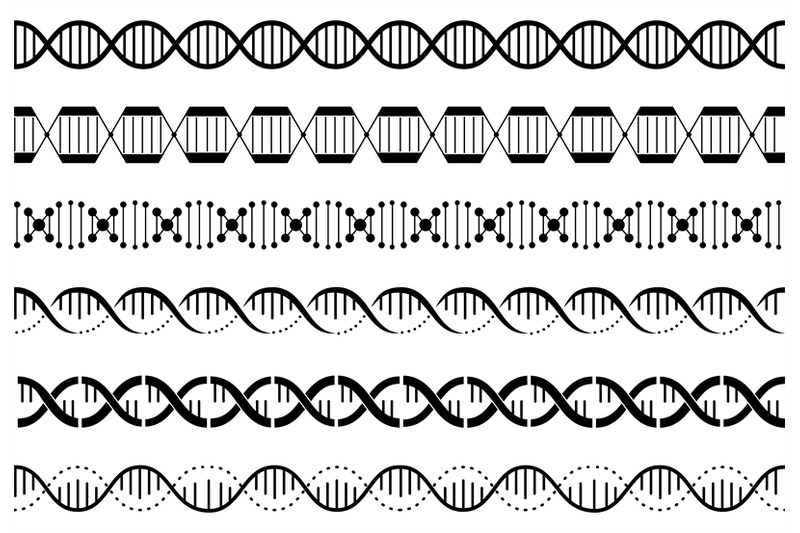 dna-spirals-seamless-pattern-genetics-helix-borders-gene-chains-grap