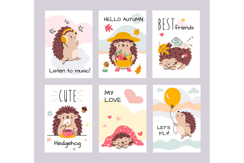 hedgehog-printable-cards-cute-cartoon-hedgehogs-sleep-in-love-and-we