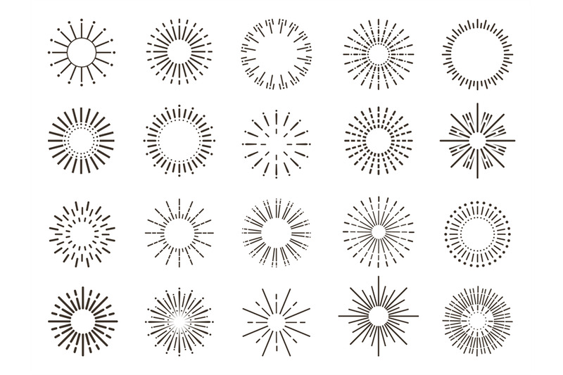 graphical-abstract-sunburst-hipster-sun-rays-in-circles-burst-line