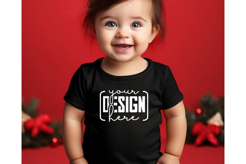 christmas-cute-baby-black-t-shirt-mockups-girls-mockups-christmas-ho