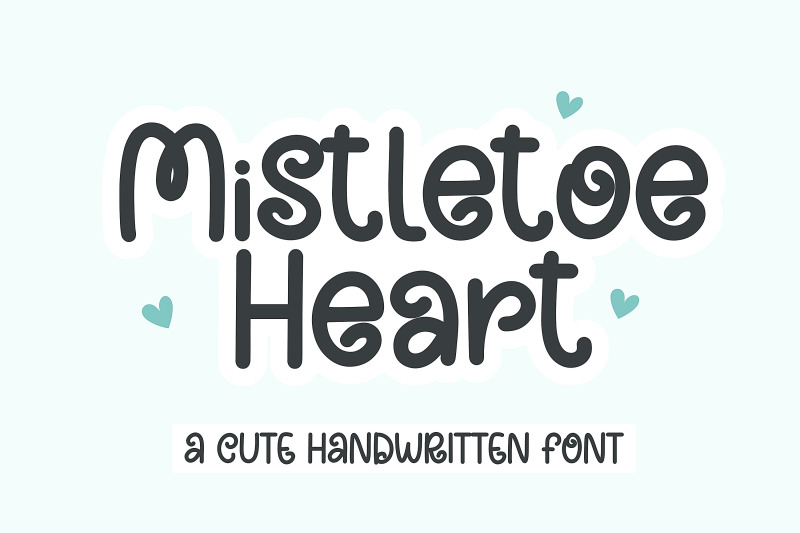 mistletoe-heart-a-cute-handwritten-font