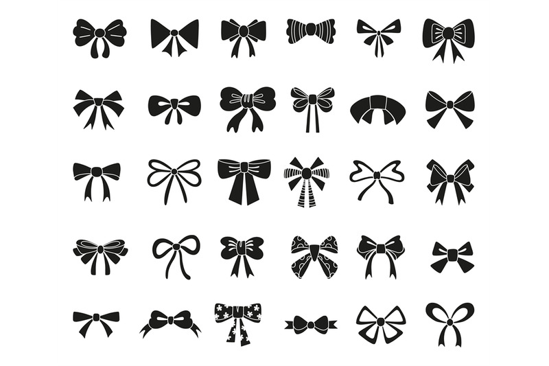 black-bow-silhouettes-isolated-bows-for-hair-and-gifts-present-pack