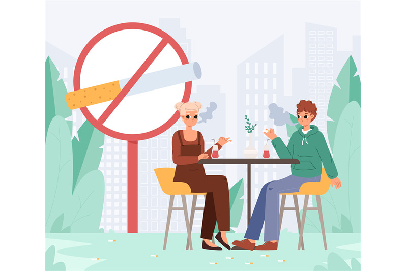 couple-in-cafe-smoking-under-sign-no-smoke-bad-habit-or-addiction-sm