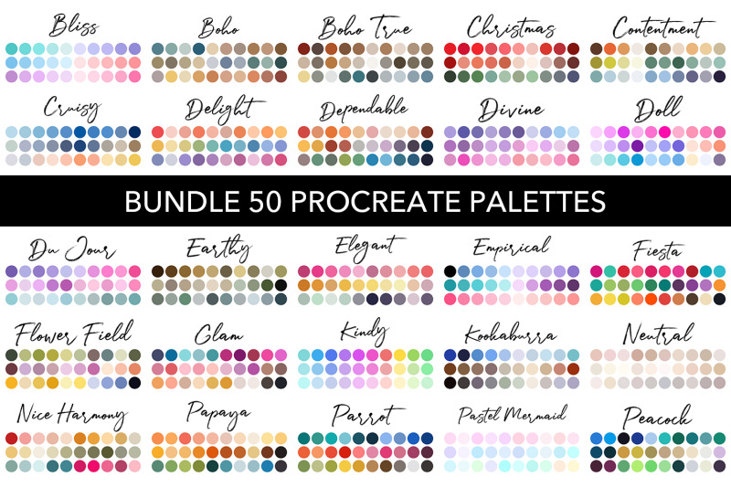 bundle-of-50-procreate-palettes