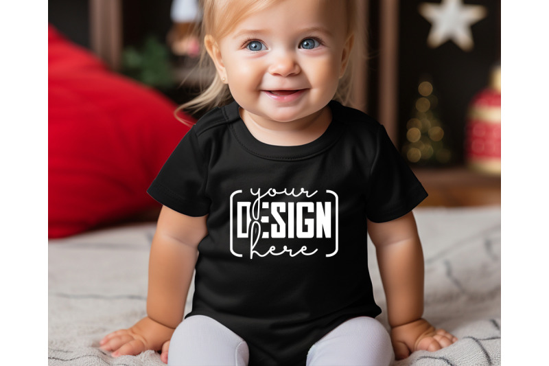 christmas-cute-baby-black-t-shirt-mockups-girls-mockups-christmas-ho