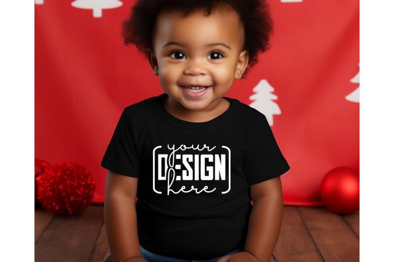 christmas-cute-baby-black-t-shirt-mockups-girls-mockups-christmas-ho