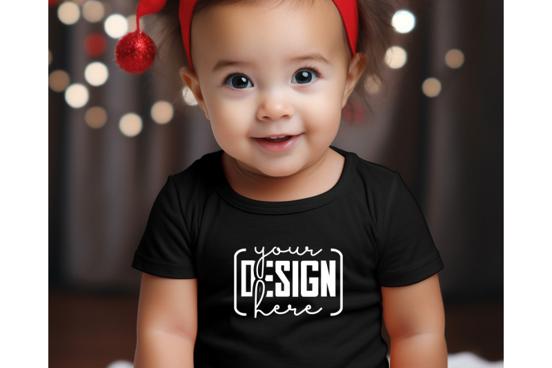 christmas-cute-baby-black-t-shirt-mockups-girls-mockups-christmas-ho