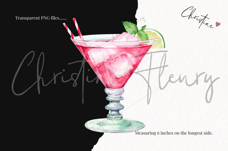 watercolor-pink-peppermint-cocktails-png