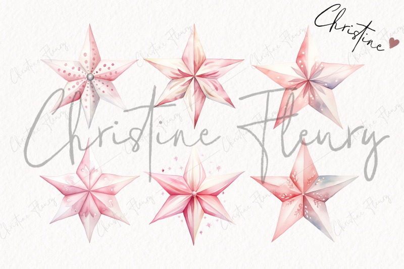 watercolor-pink-stars-clipart