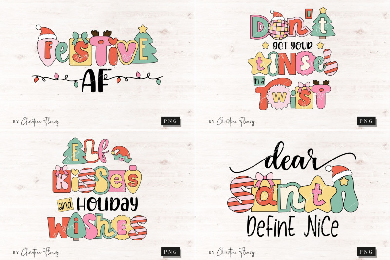 retro-christmas-sublimation-quote-bundle