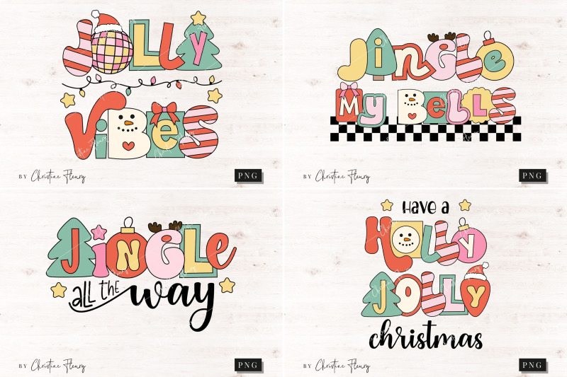 retro-christmas-sublimation-quote-bundle