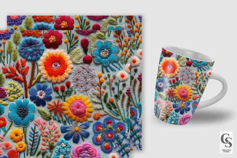 embroidery-flowers-seamless-patterns