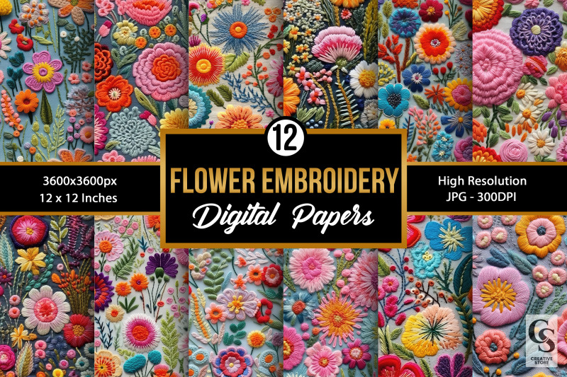embroidery-flowers-seamless-patterns