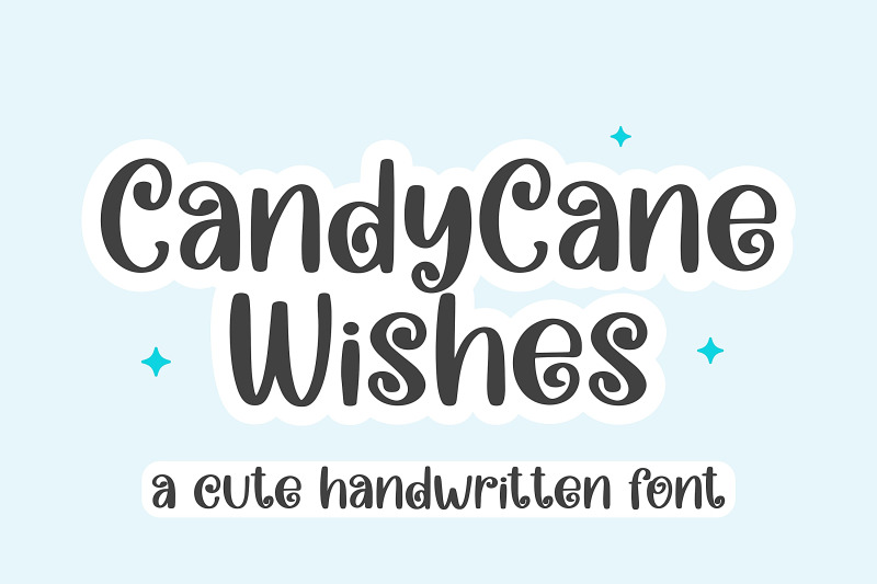 candycane-wishes-a-cute-handwritten-font