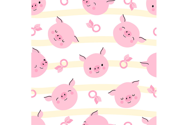 pig-seamless-pattern-piglet-faces-wallpaper-cute-pigs-avatars-carto