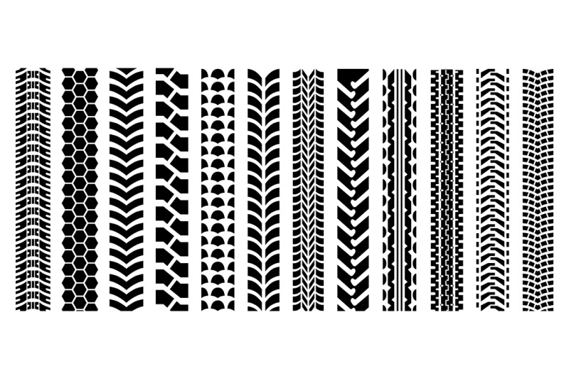 tire-tracks-black-isolated-silhouettes-set-tires-tread-shapes-car-wh