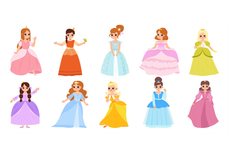 cartoon-little-princess-children-cute-princesses-in-magic-beautiful-d