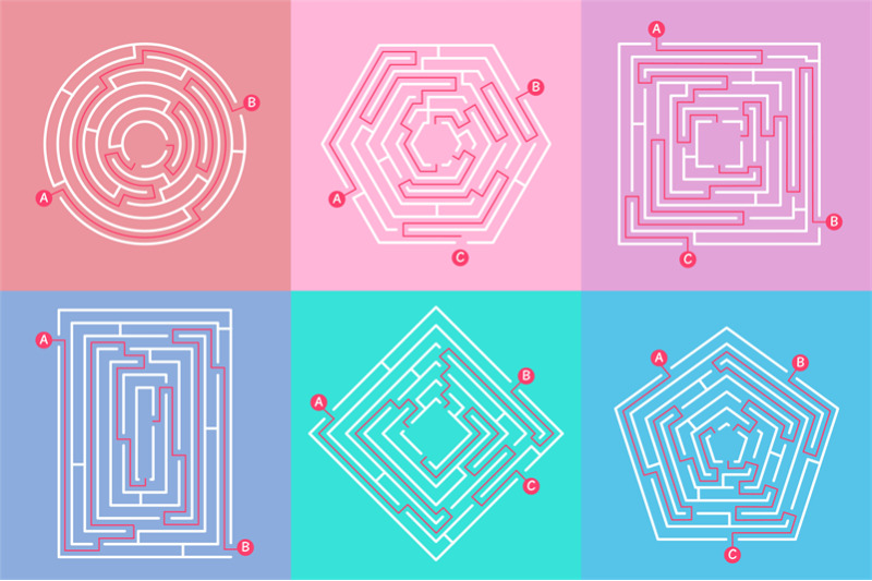 labyrinth-game-graphic-maze-simple-puzzle-with-different-destinations