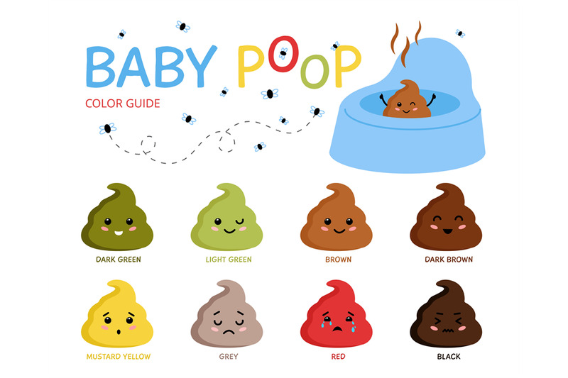 baby-pooping-emoticons-newborn-stool-color-chart-different-emotions