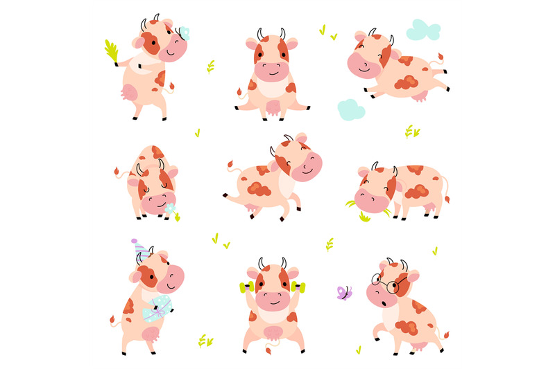 cute-cow-funny-cartoon-cows-milk-farm-animals-humorous-mammal-walki