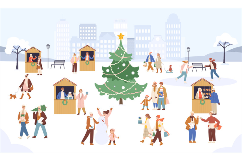 christmas-fair-festive-xmas-marketing-people-crowd-walking-in-snowy