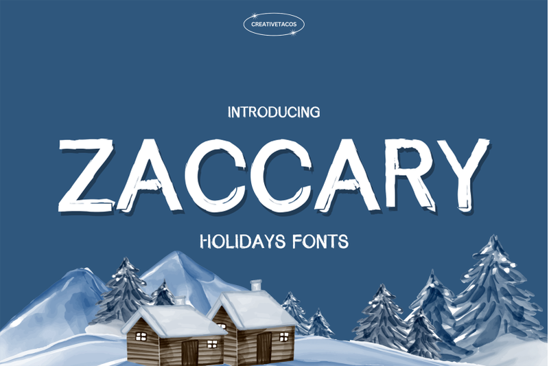 zaccary-holidays-font