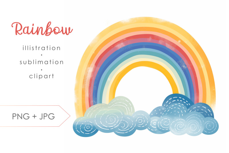 colorful-rainbow-png-clipart-sublimation