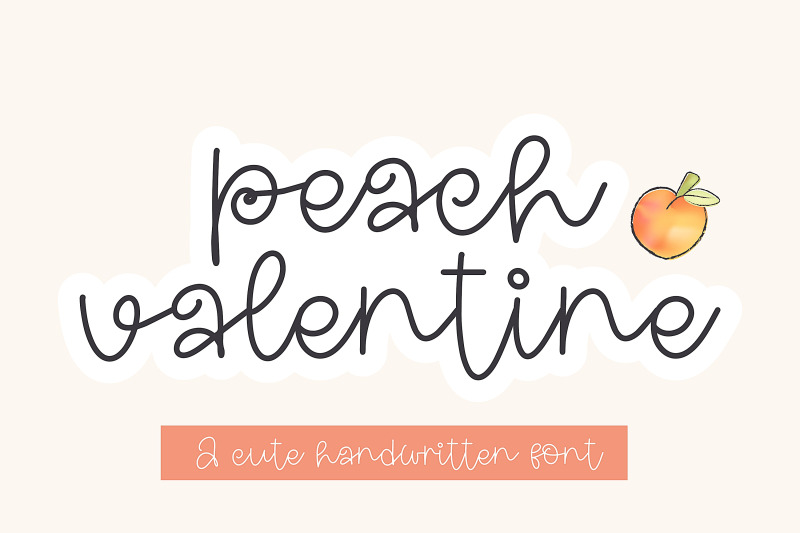 peach-valentine-a-cute-hanwritten-font