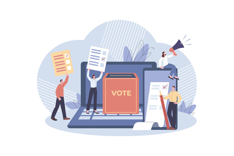 online-voting-survey-in-media-or-internet-people-vote-government-di