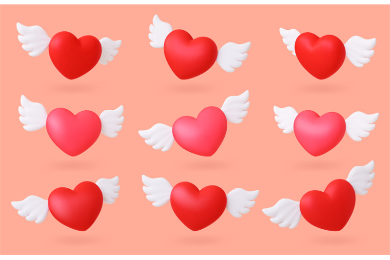 3d-hearts-with-wings-flying-red-heart-valentines-day-romantic-symbol